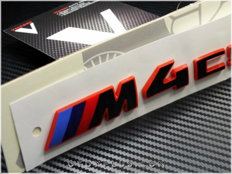 BMW Red Black / Kırmızı Siyah M4 CSL / M4CSL Bagaj Yazı Logo Amblem