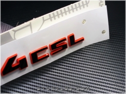 BMW Red Black / Kırmızı Siyah M4 CSL / M4CSL Bagaj Yazı Logo Amblem