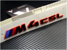 BMW Red Black / Kırmızı Siyah M4 CSL / M4CSL Bagaj Yazı Logo Amblem