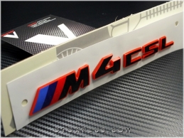 BMW Red Black / Kırmızı Siyah M4 CSL / M4CSL Bagaj Yazı Logo Amblem