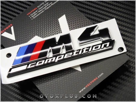 BMW Yeni Nesil M4 Competition Yazı Logo Amblem Seti
