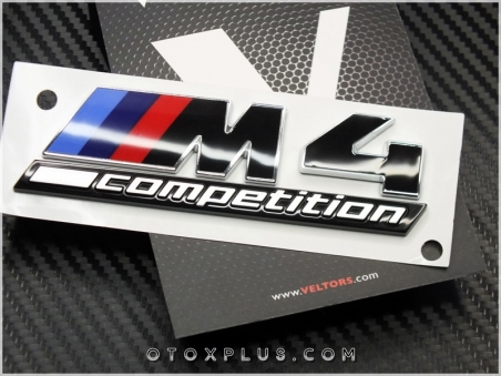BMW Yeni Nesil M4 Competition Yazı Logo Amblem Seti