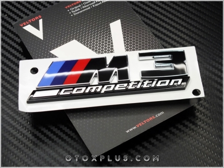 BMW Yeni Nesil M3 Competition Yazı Logo Amblem Seti