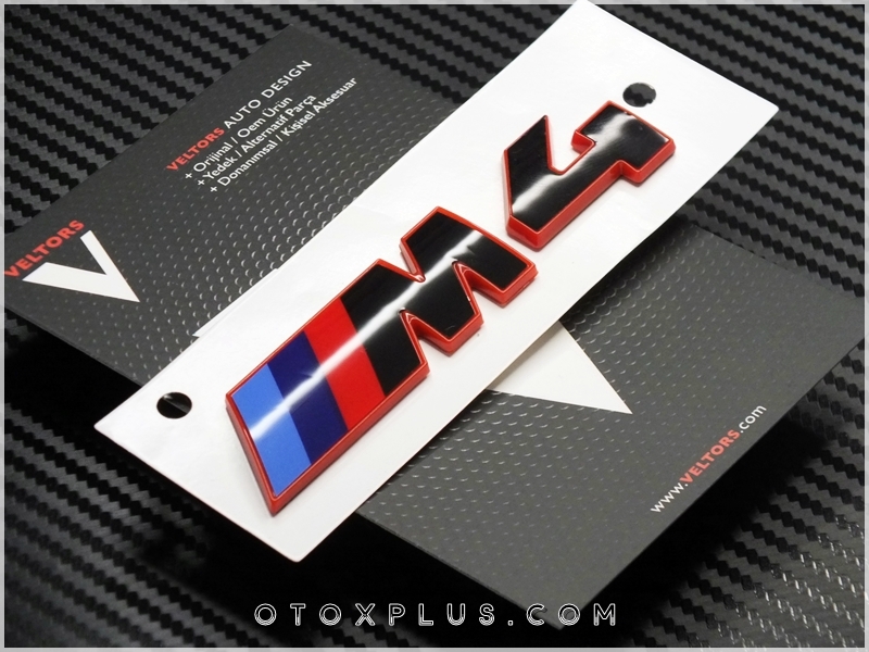 BMW M4 CSL M4 Çamurluk Logo Amblem