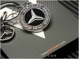 Mercedes Logo Amblem Özel Krom Anahtarlık
