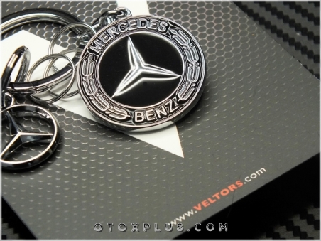Mercedes Logo Amblem Özel Krom Anahtarlık