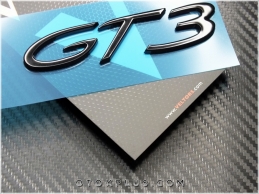 Porsche Black Siyah GT3 / GT 3 Logo Amblem