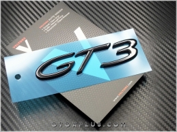 Porsche Black Siyah GT3 / GT 3 Logo Amblem