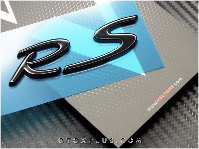 Porsche Black Siyah RS Bagaj Logo Amblem
