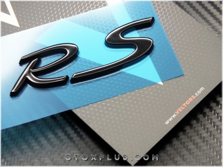 Porsche Black Siyah RS Bagaj Logo Amblem