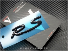 Porsche Black Siyah RS Bagaj Logo Amblem
