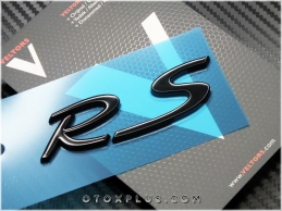 Porsche Black Siyah RS Bagaj Logo Amblem