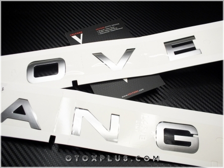 Range Rover Gri Velar Kaput Logo Amblem Seti