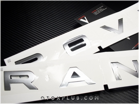 Range Rover Gri Velar Kaput Logo Amblem Seti