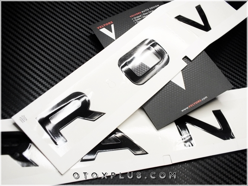 Range Rover Parlak Siyah Velar Kaput Logo Amblem Seti