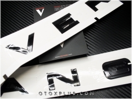 Range Rover Parlak Siyah Velar Kaput Logo Amblem Seti