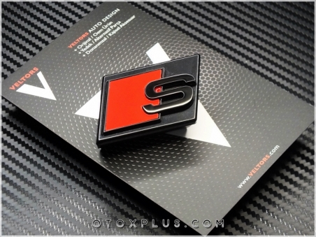 Audi e-tron Black / Siyah S Line S Izgara Logo Amblem