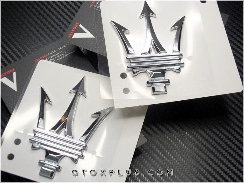 Maserati Yeni Nesil Maserati Logo Amblem Seti Maserati Yeni Nesil Maserati Logo Amblem Seti