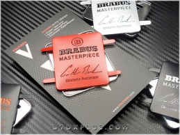 Mercedes Siyah Gri BRABUS Döşeme Koltuk Logo Amblem