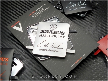 Mercedes Gri BRABUS Döşeme Koltuk Logo Amblem