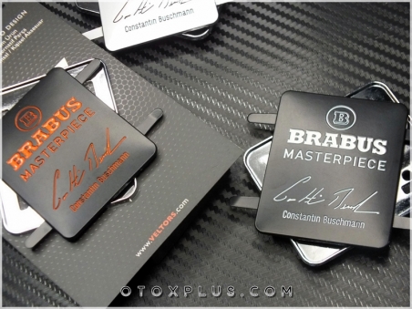 Mercedes Gri BRABUS Döşeme Koltuk Logo Amblem