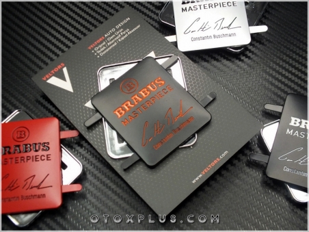 Mercedes Gri BRABUS Döşeme Koltuk Logo Amblem