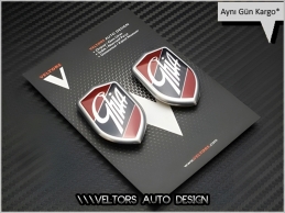 Ford Ghia Araç Yan Logo Amblem Seti