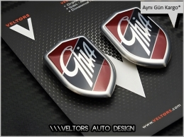 Ford Ghia Araç Yan Logo Amblem Seti