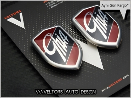 Ford Ghia Araç Yan Logo Amblem Seti