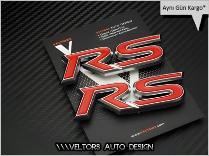 Ford RS Araç Yan Logo Amblem Seti