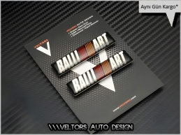 Mitsubishi Ralli Art Body Logo Amblem Seti