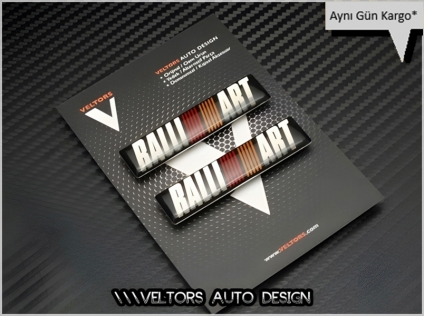 Mitsubishi Ralli Art Body Logo Amblem Seti