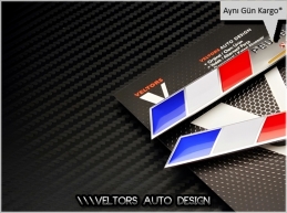 Peugeot Sport Yan Logo Amblem Seti