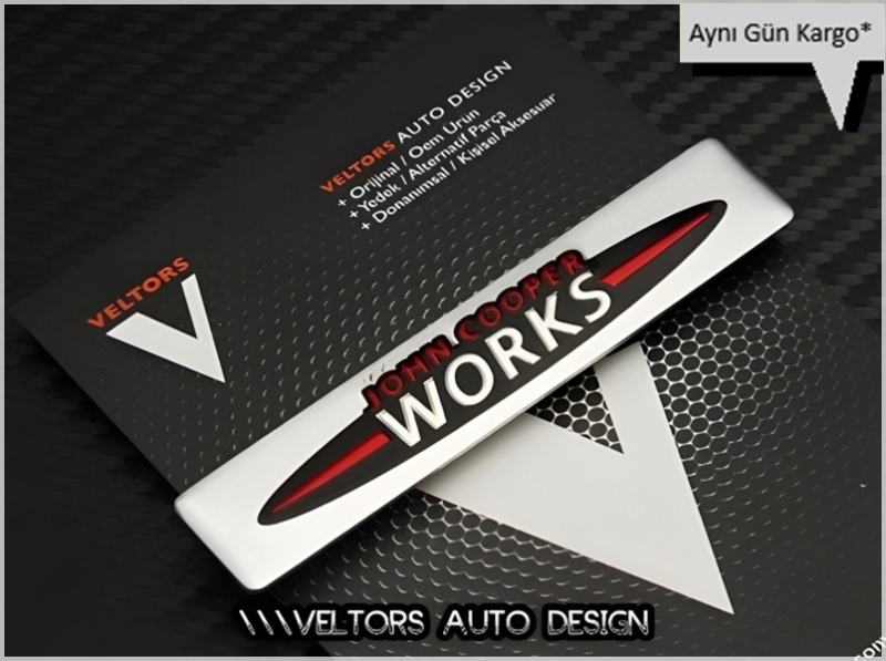 Mini John Cooper Works Torpido Kokpit Logo Amblem