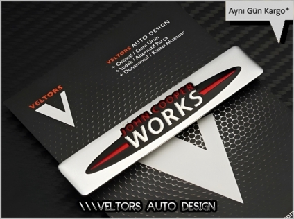 Mini John Cooper Works Torpido Kokpit Logo Amblem