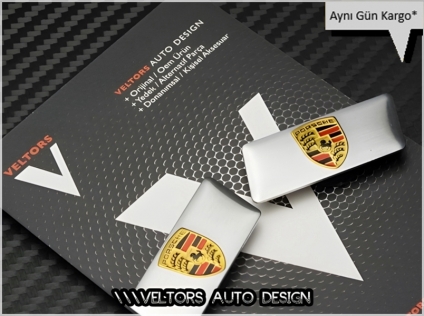 Porsche Koltuk Döşeme Logo Amblem Seti