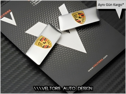 Porsche Koltuk Döşeme Logo Amblem Seti