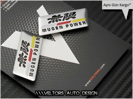 Honda Mugen Power Koltuk Döşeme Logo Amblem Seti