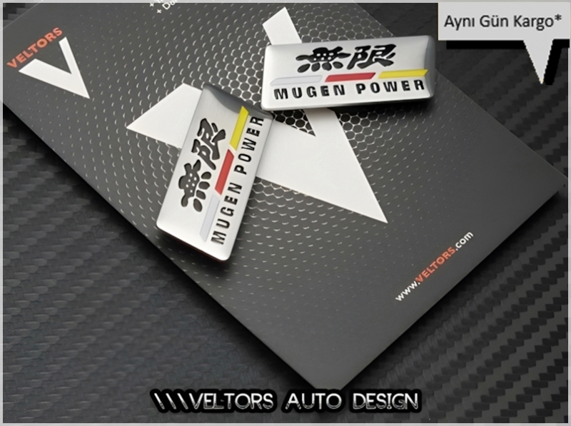 Honda Mugen Power Koltuk Döşeme Logo Amblem Seti
