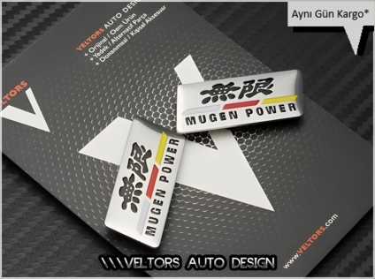 Honda Mugen Power Koltuk Döşeme Logo Amblem Seti
