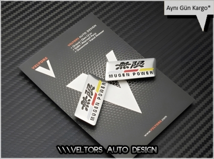 Honda Mugen Power Koltuk Döşeme Logo Amblem Seti