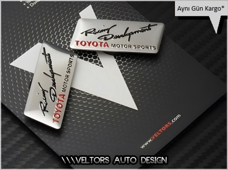 Toyota Ralli Racing Koltuk Döşeme Logo Amblem Seti