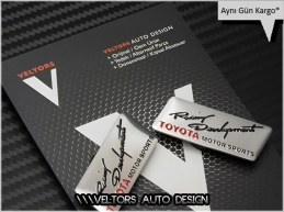 Toyota Ralli Racing Koltuk Döşeme Logo Amblem Seti