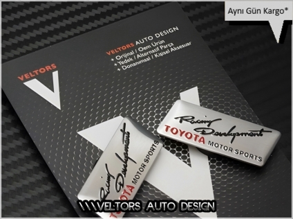 Toyota Ralli Racing Koltuk Döşeme Logo Amblem Seti