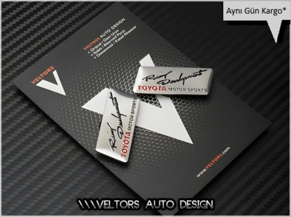 Toyota Ralli Racing Koltuk Döşeme Logo Amblem Seti