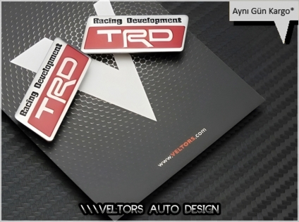 Toyota TRD Kırmızı Koltuk Döşeme Logo Amblem Seti