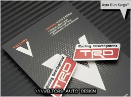 Toyota TRD Kırmızı Koltuk Döşeme Logo Amblem Seti