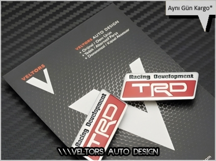 Toyota TRD Kırmızı Koltuk Döşeme Logo Amblem Seti