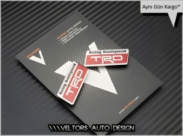 Toyota TRD Kırmızı Koltuk Döşeme Logo Amblem Seti