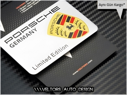 Porsche Limited Edition Plaketi Porsche Logo Amblem